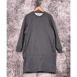 COS Sweater Dress XS Womens Gray Fleece Oversized Crewneck Cozy